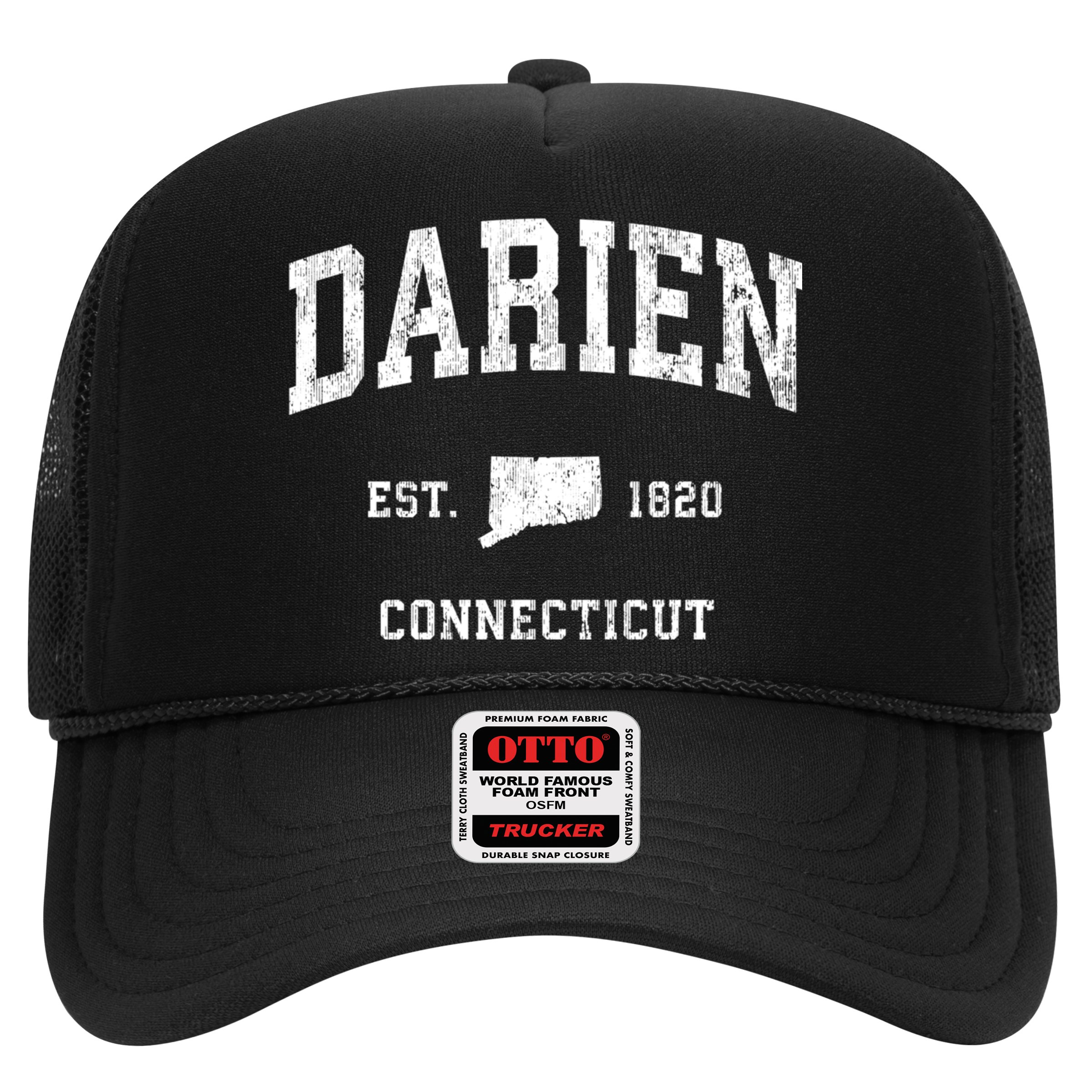Darien Connecticut Ct Vintage Athletic Sports Hat