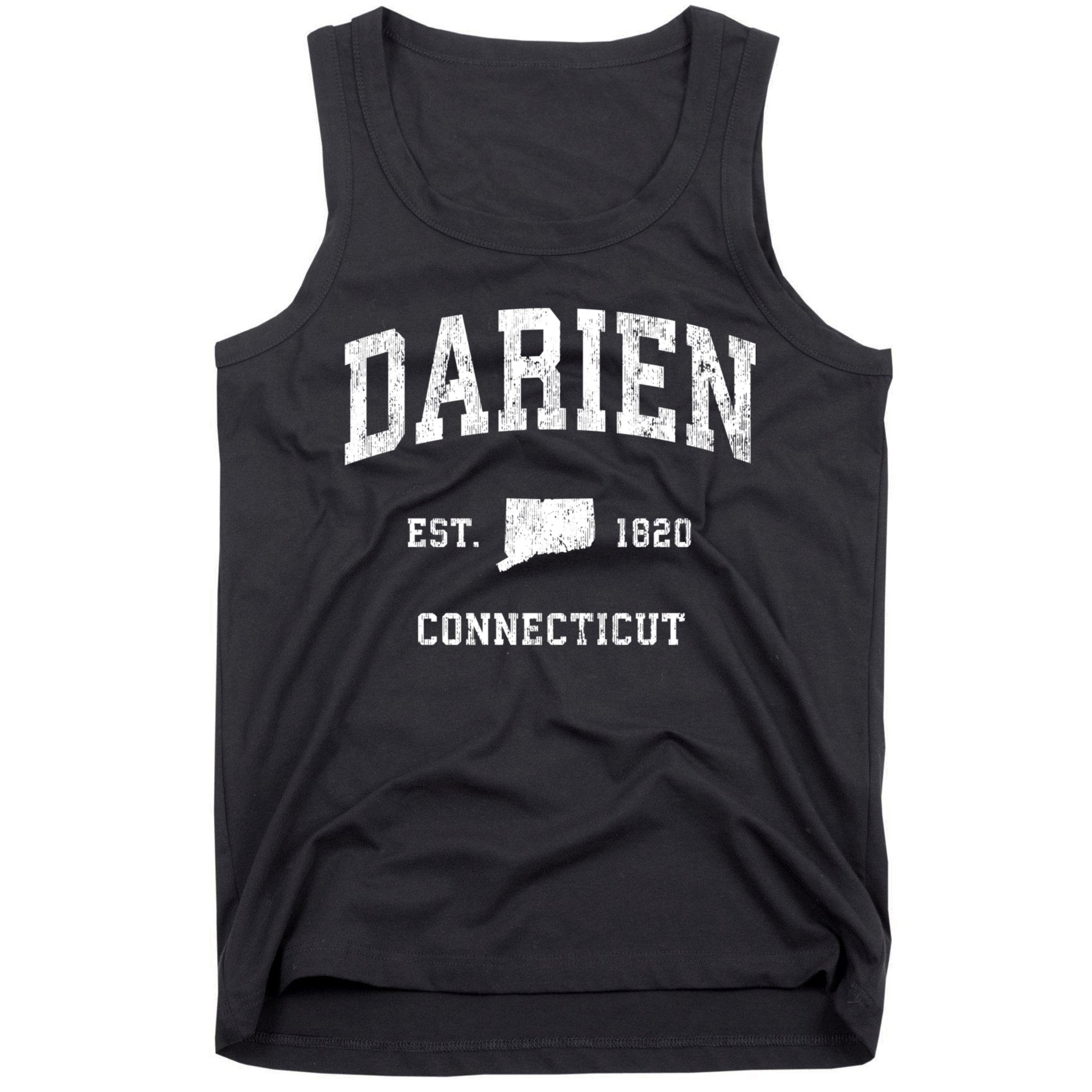 Darien Connecticut Ct Vintage Athletic Sports Tank Top