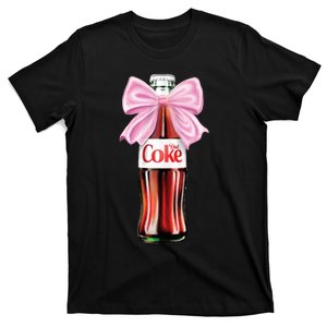 Diet Coca Classic Bottle With Coquette Bow T-Shirt