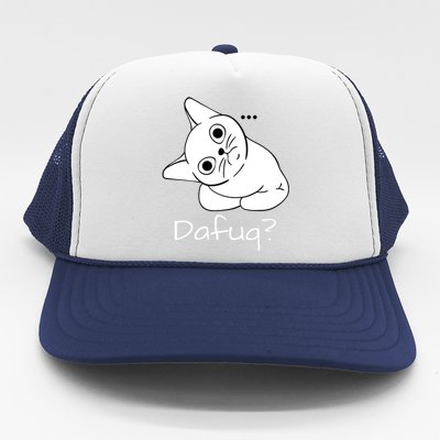 Dafuq Confused Cat Trucker Hat