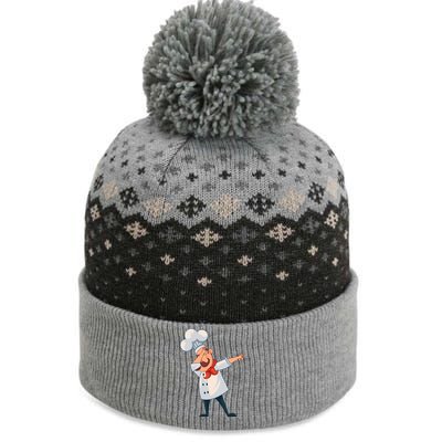 Dabbing Chef Comic Artwork For A Chef Gift The Baniff Cuffed Pom Beanie