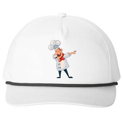 Dabbing Chef Comic Artwork For A Chef Gift Snapback Five-Panel Rope Hat