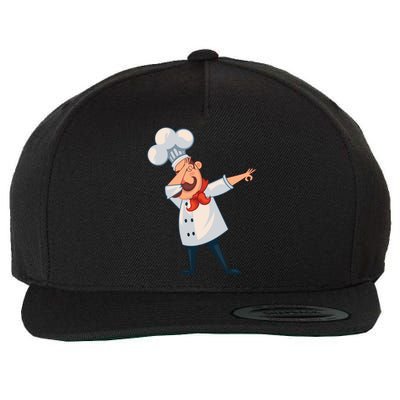 Dabbing Chef Comic Artwork For A Chef Gift Wool Snapback Cap