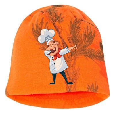 Dabbing Chef Comic Artwork For A Chef Gift Kati - Camo Knit Beanie