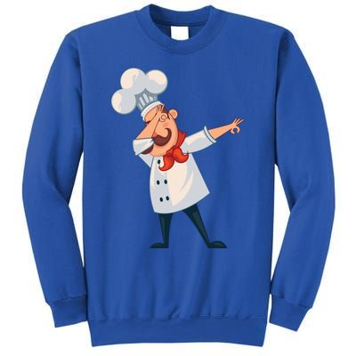 Dabbing Chef Comic Artwork For A Chef Gift Sweatshirt