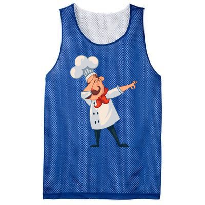 Dabbing Chef Comic Artwork For A Chef Gift Mesh Reversible Basketball Jersey Tank