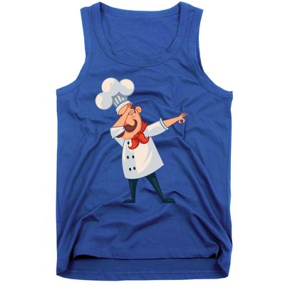 Dabbing Chef Comic Artwork For A Chef Gift Tank Top