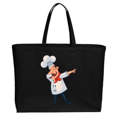 Dabbing Chef Comic Artwork For A Chef Gift Cotton Canvas Jumbo Tote