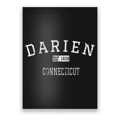 Darien Connecticut Ct Vintage Poster