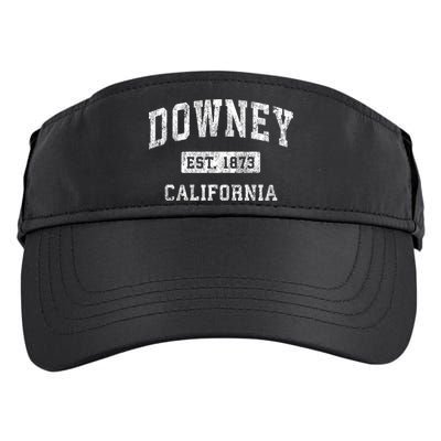 Downey California Ca Vintage Established Sports Adult Drive Performance Visor