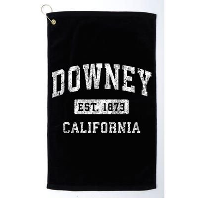 Downey California Ca Vintage Established Sports Golf Towel