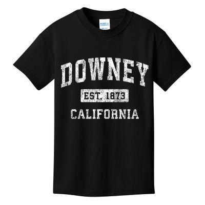 Downey California Ca Vintage Established Sports Kids T-Shirt