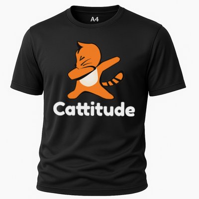 Dabbing Cat Cattitude Funny Attitude Dance Performance Shirt