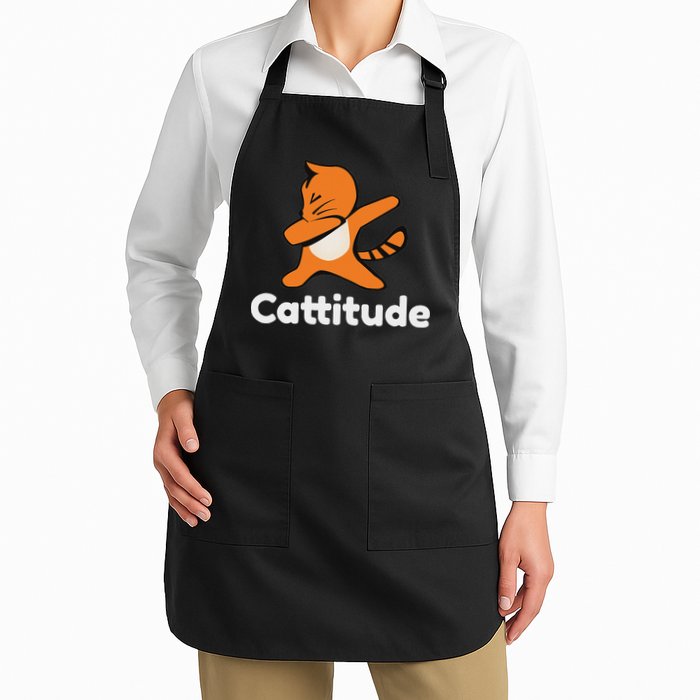 Dabbing Cat Cattitude Funny Attitude Dance Apron