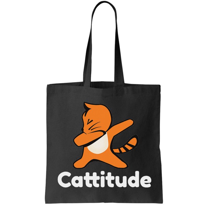Dabbing Cat Cattitude Funny Attitude Dance Bag