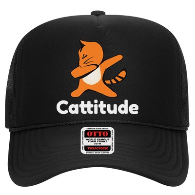 Dabbing Cat Cattitude Funny Attitude Dance Hat