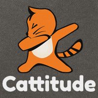 Dabbing Cat Cattitude Funny Attitude Dance Cotton Canvas Backpack