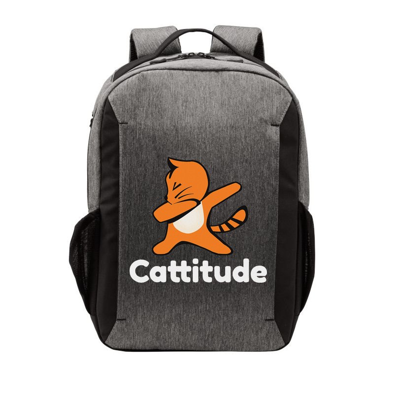 Dabbing Cat Cattitude Funny Attitude Dance Vector Backpack