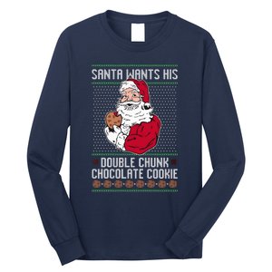 Double Chunk Chocolate Cookie Ugly Long Sleeve Shirt