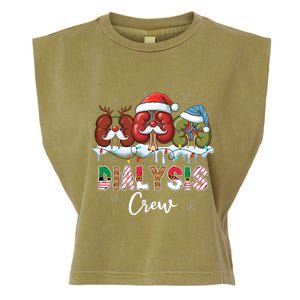 Dialysis Crew Christmas Lights Dialysis Nurse Xmas Garment-Dyed Women's Muscle Tee