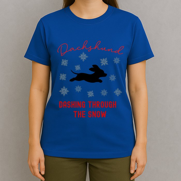 Dachshund Christmas Cute Doxie Xmas Weenie Dog Lover Gift T-Shirt