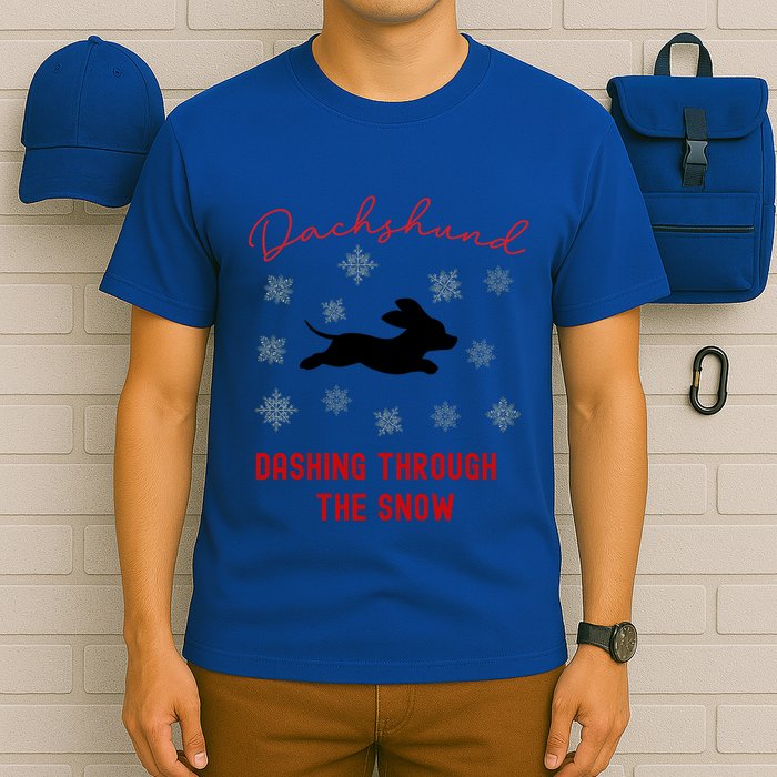 Dachshund Christmas Cute Doxie Xmas Weenie Dog Lover Gift T-Shirt