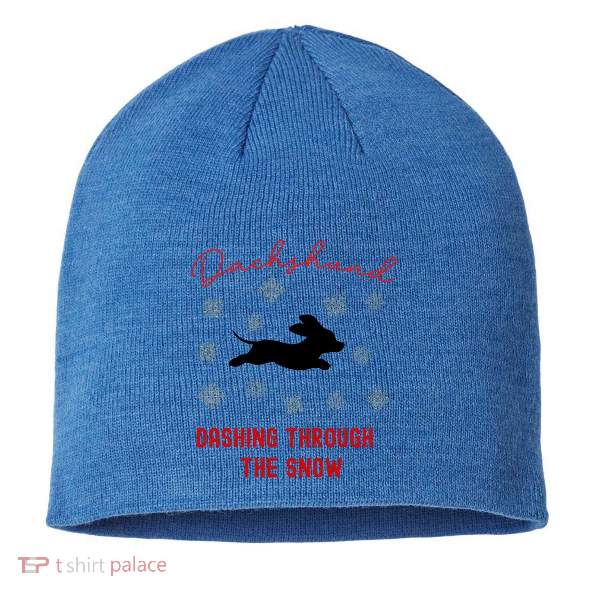 Dachshund Christmas Cute Doxie Xmas Weenie Dog Lover Gift Sustainable Beanie
