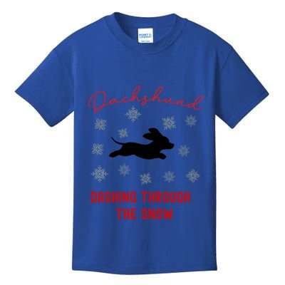 Dachshund Christmas Cute Doxie Xmas Weenie Dog Lover Gift Kids T-Shirt