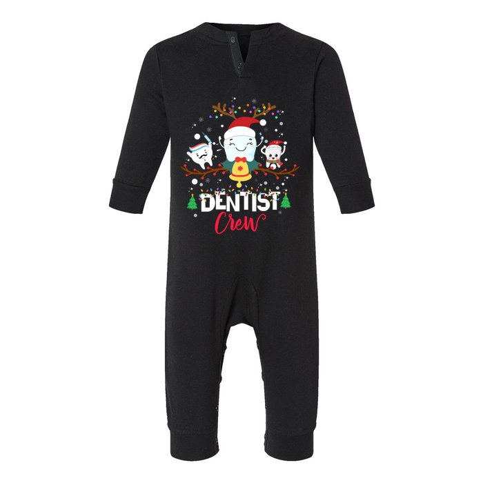 Dentist Christmas Crew Festive Holiday Apparel Infant Fleece One Piece