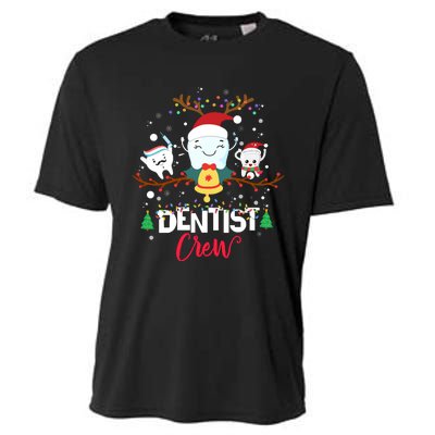 Dentist Christmas Crew Festive Holiday Apparel Cooling Performance Crew T-Shirt