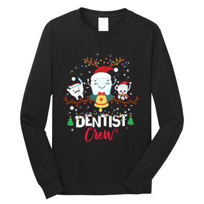 Dentist Christmas Crew Festive Holiday Apparel Long Sleeve Shirt