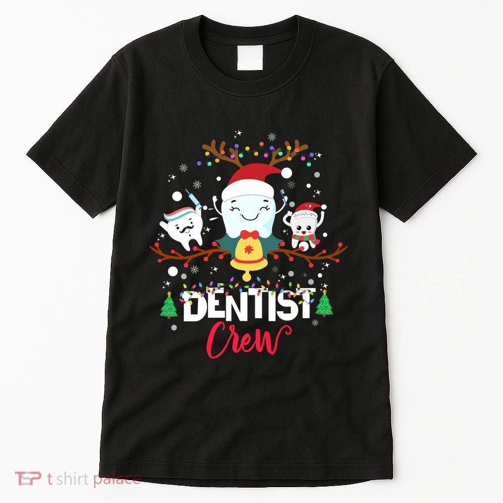Dentist Christmas Crew Festive Holiday Apparel Tall T-Shirt