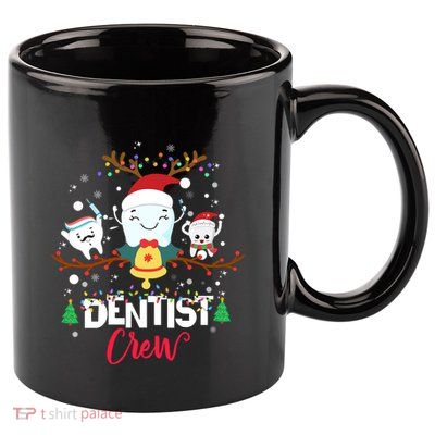 Dentist Christmas Crew Festive Holiday Apparel 11oz C Handle Ceramic Mug