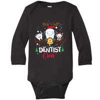 Dentist Christmas Crew Festive Holiday Apparel Baby Long Sleeve Bodysuit