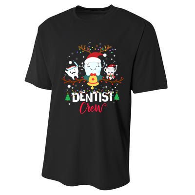 Dentist Christmas Crew Festive Holiday Apparel Performance Sprint T-Shirt