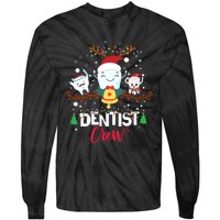 Dentist Christmas Crew Festive Holiday Apparel Tie-Dye Long Sleeve Shirt