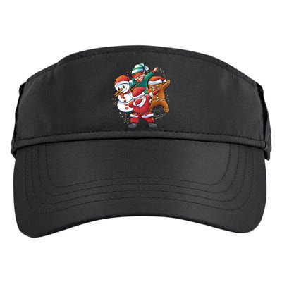 Dabbing Christmas Characters Holiday Adult Drive Performance Visor