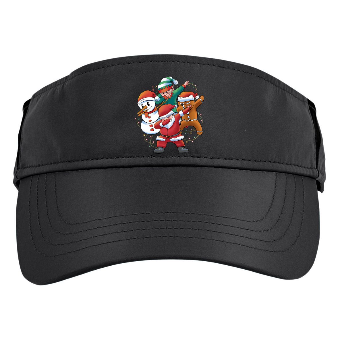 Dabbing Christmas Characters Holiday Adult Drive Performance Visor