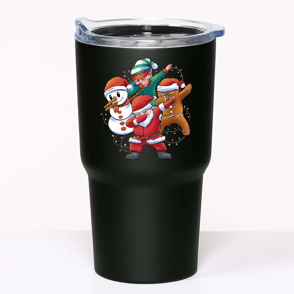 Dabbing Christmas Characters Holiday Tumbler