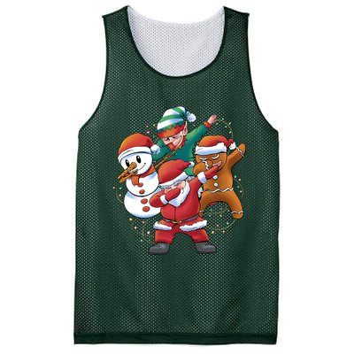 Dabbing Christmas Characters Holiday Mesh Reversible Basketball Jersey Tank