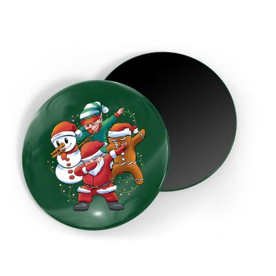 Dabbing Christmas Characters Holiday Magnet