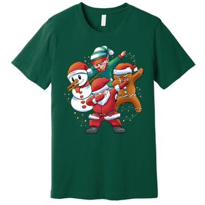 Dabbing Christmas Characters Holiday Premium T-Shirt