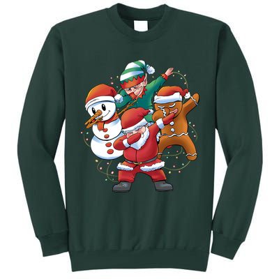 Dabbing Christmas Characters Holiday Tall Sweatshirt