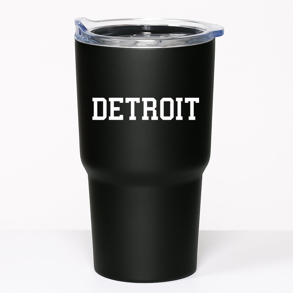 Detroit City Classic Retro Vintage Cool Michigan Women Men Tumbler