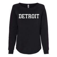 Detroit City Classic Retro Vintage Cool Michigan Women Men Womens California Wash Sweatshirt