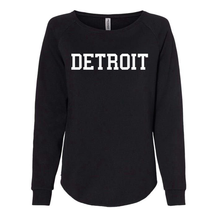 Detroit City Classic Retro Vintage Cool Michigan Women Men Womens California Wash Sweatshirt