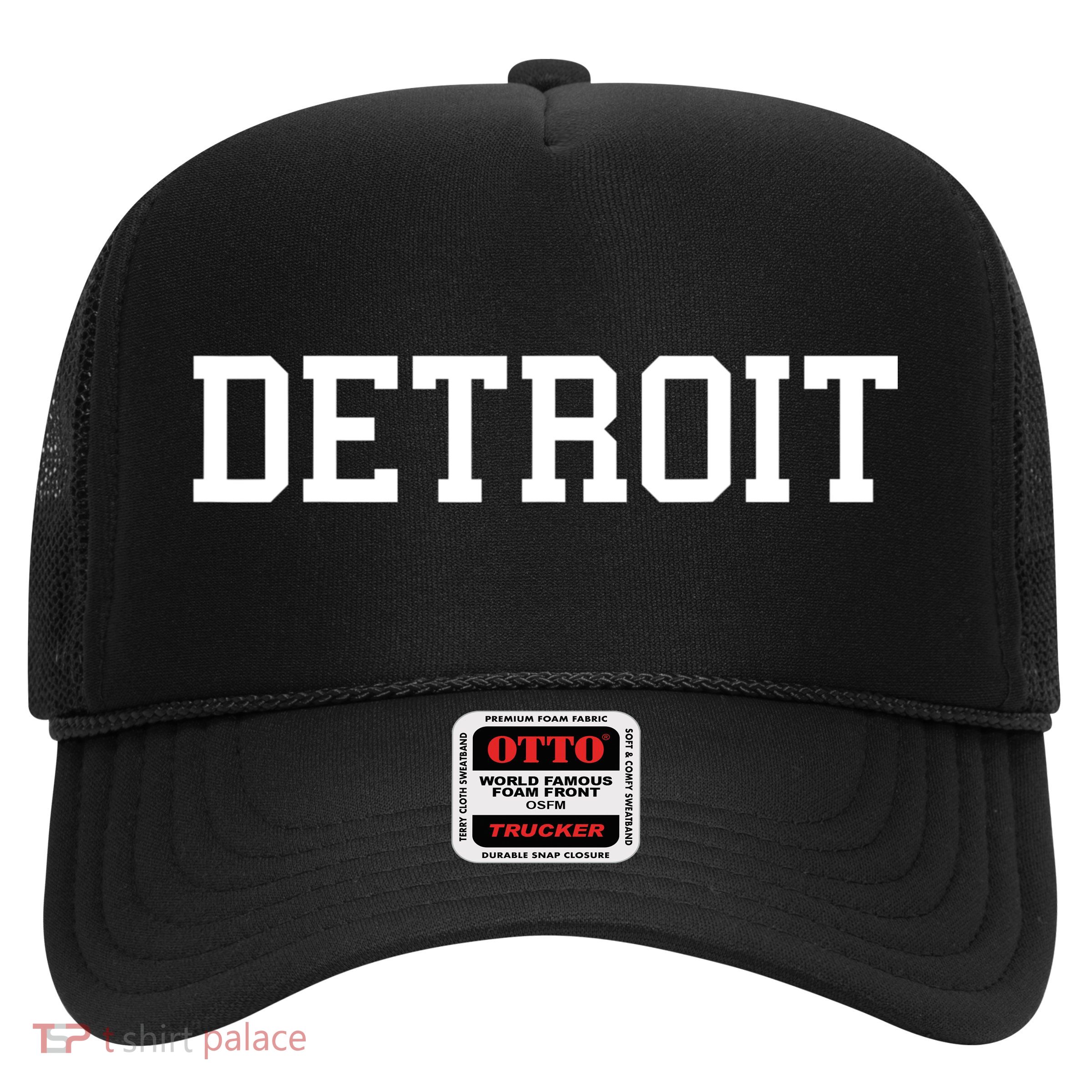 Detroit City Classic Retro Vintage Cool Michigan Women Men Trucker Hat