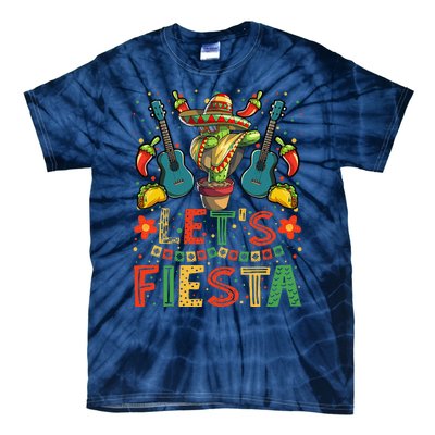 Dabbing Cactus Cinco De Mayo Mexican Tie-Dye T-Shirt