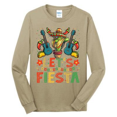 Dabbing Cactus Cinco De Mayo Mexican Tall Long Sleeve T-Shirt