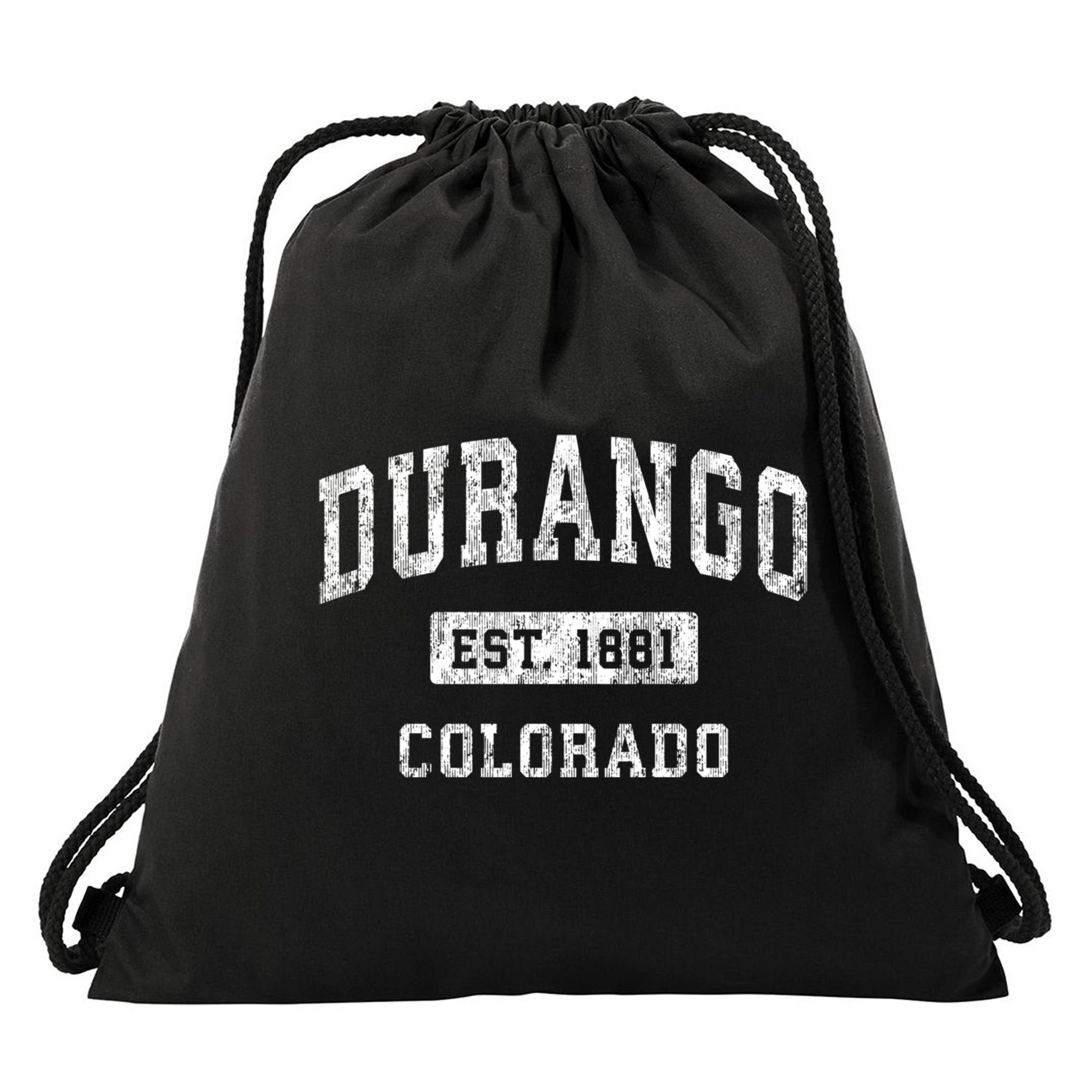 Durango Colorado Co Vintage Established Sports Drawstring Bag